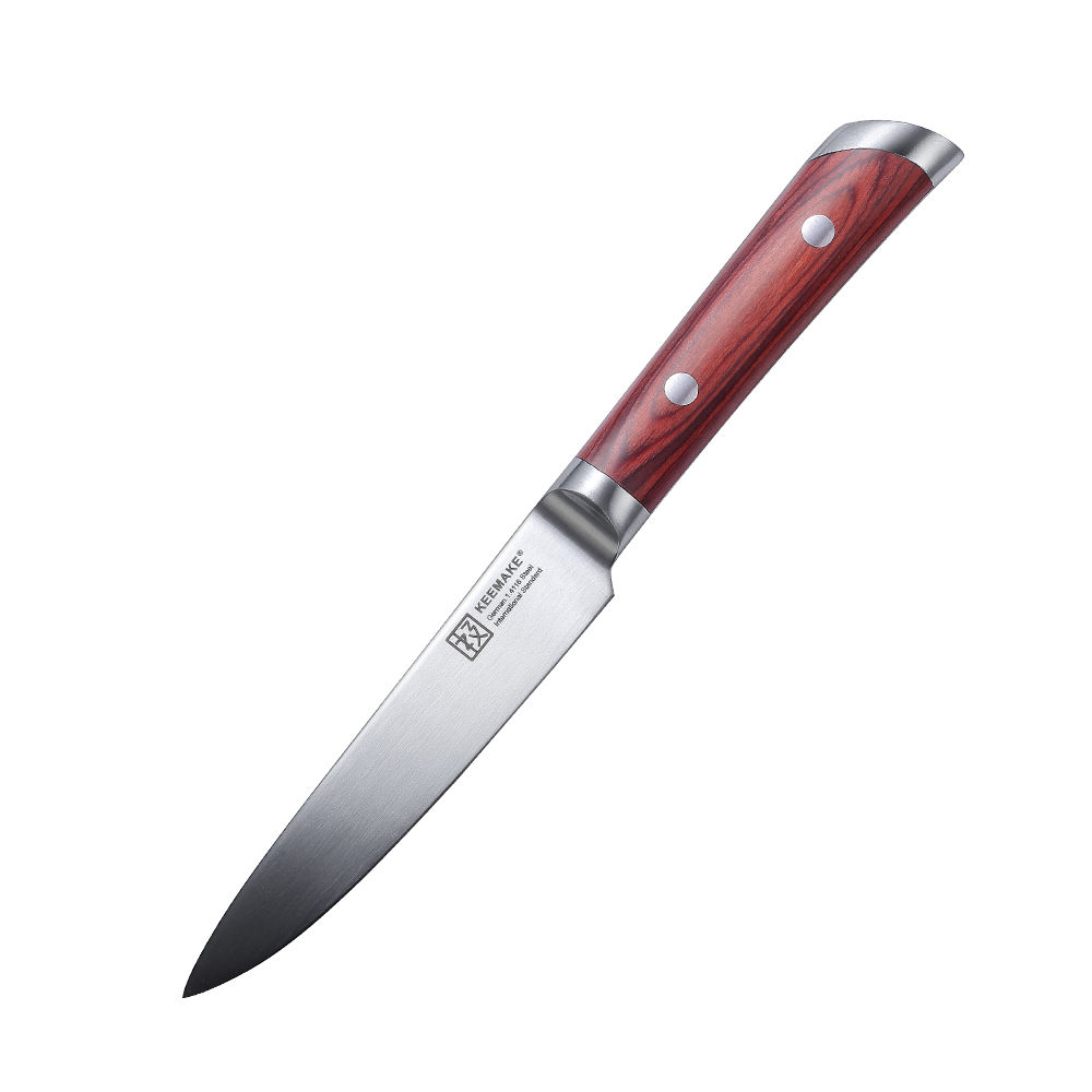 SUNNECKO-Juego de cuchillos de cocina Santoku con caja de , utensilio de cocina para Chef, para cortar carne y pan,: 5inch utility knife