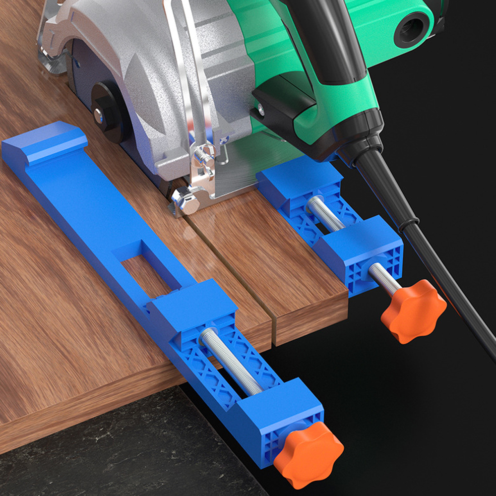Guía de corte ajustable para carpintería, sierra Circular de precisión, Base de fresadora, abrazadera de hoja fina, herramientas de carpintería de corte rápido