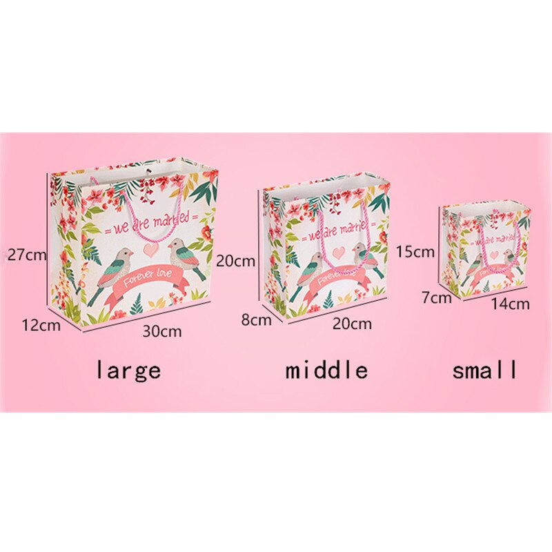 Zilue 5pcs/Lot Pink Tiffany Handbag Wedding Candy Supply Birthday Bag Party Decoration Jewelry Package Shopping Bag