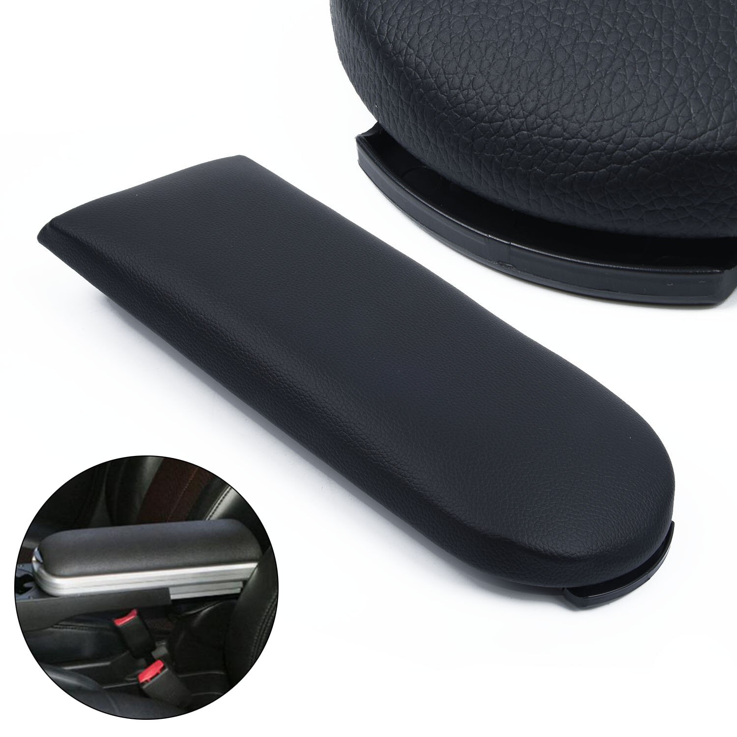Znwiem Auto Armlehne Abdeckung Für Skoda Octavia Fabia Roomster Rapid - Mittelkonsole Latch Deckel Cover Protector Schwarz