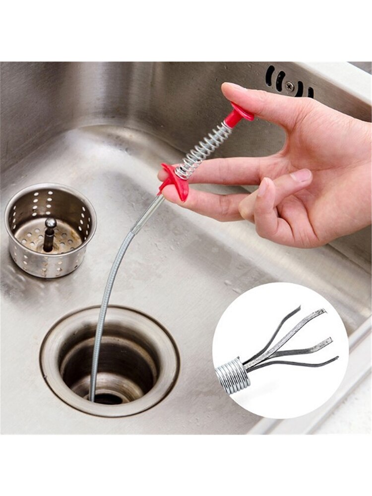 36inch Flexible Grabber Pickup Tool Long Retractable Claw Retriever Stick Unclog Hair from Drains, Sink, Toilet