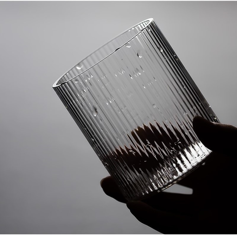 Tasse d'eau en verre thé boisson froide | Résistant au vent simple de style japonais, tasse de thé, tasse de vin, verre fleur thé vert tasse de thé