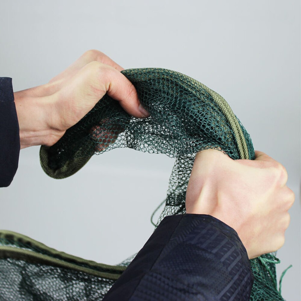 Nylon Steel 4-20 Holes Portable Hexagon Fishing Net for Crayfish Fish Automatic Trap Shrimp Carp Catcher Cage Mesh Net Crab Trap