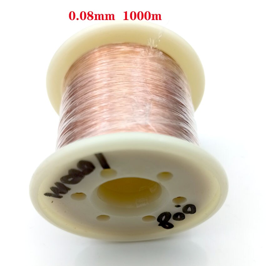 0.05mm 0.06mm 2000m Copper Wire Polyurethane Enameled Wire Qa-1-155 0.07 0.08 0.09 mm 1000m 2000m Meters/pc: 0.08mm  1000m