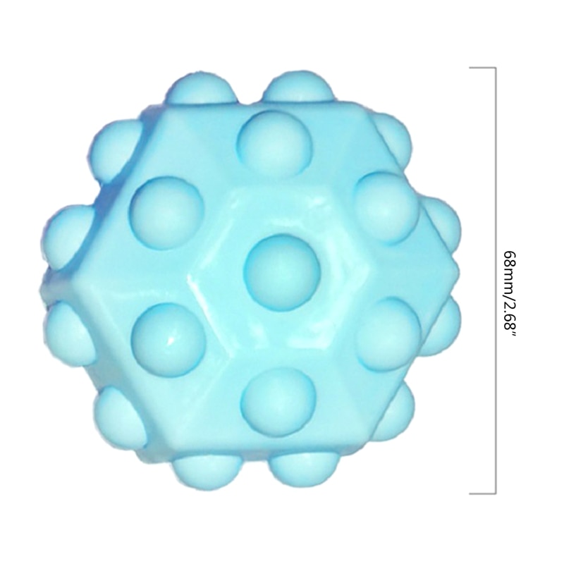 Pop Ball Fidget Toy 3D Fidget Ball Push Bubble Help People Relieve Stress Interactive Sensory Toy Non-toxic Harmless