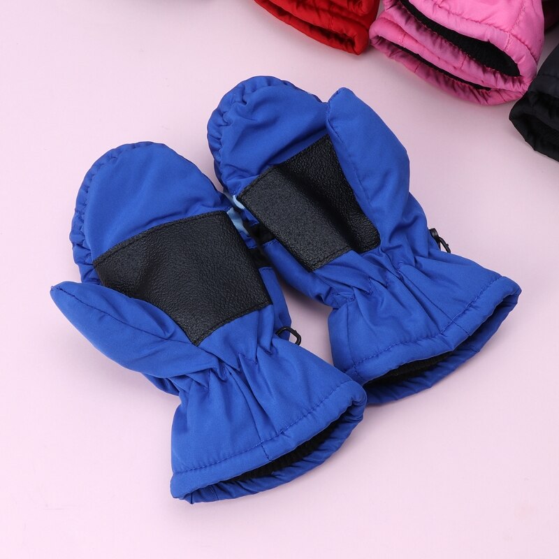 2-5y Baby Handschuh Winter freundlicher Jungen Mädchen Ich bin Freien Warme Handschuhe Wasserdicht Winddicht E06F