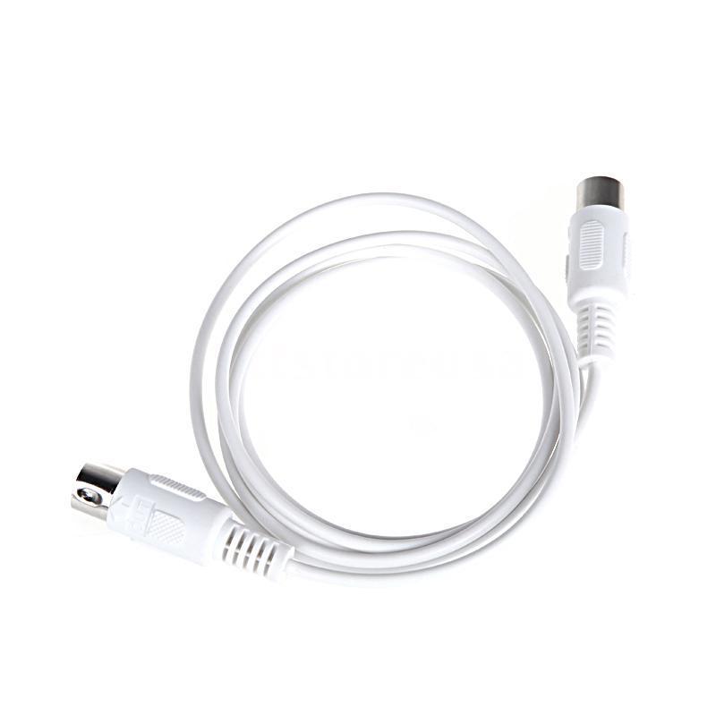 5- poliges midi-din-verlängerungskabel (stecker auf stecker),  /9.8ft- polig, weiß