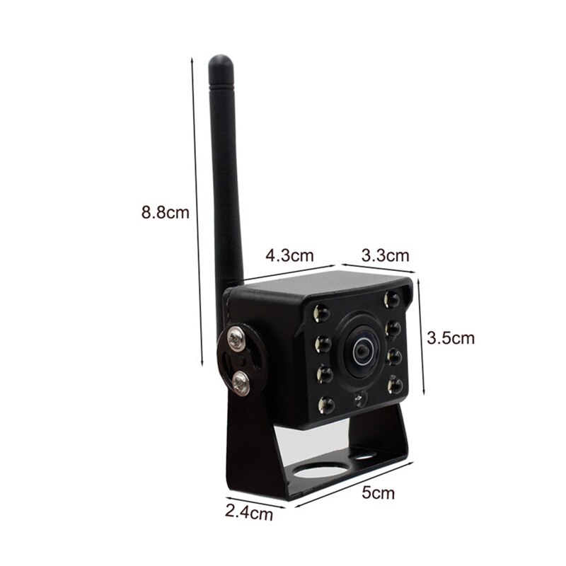 Cámara de visión trasera inalámbrica para coche, sistema de imagen de marcha atrás a prueba de golpes, impermeable, WIFI, para camión, remolque, RV, Camper,