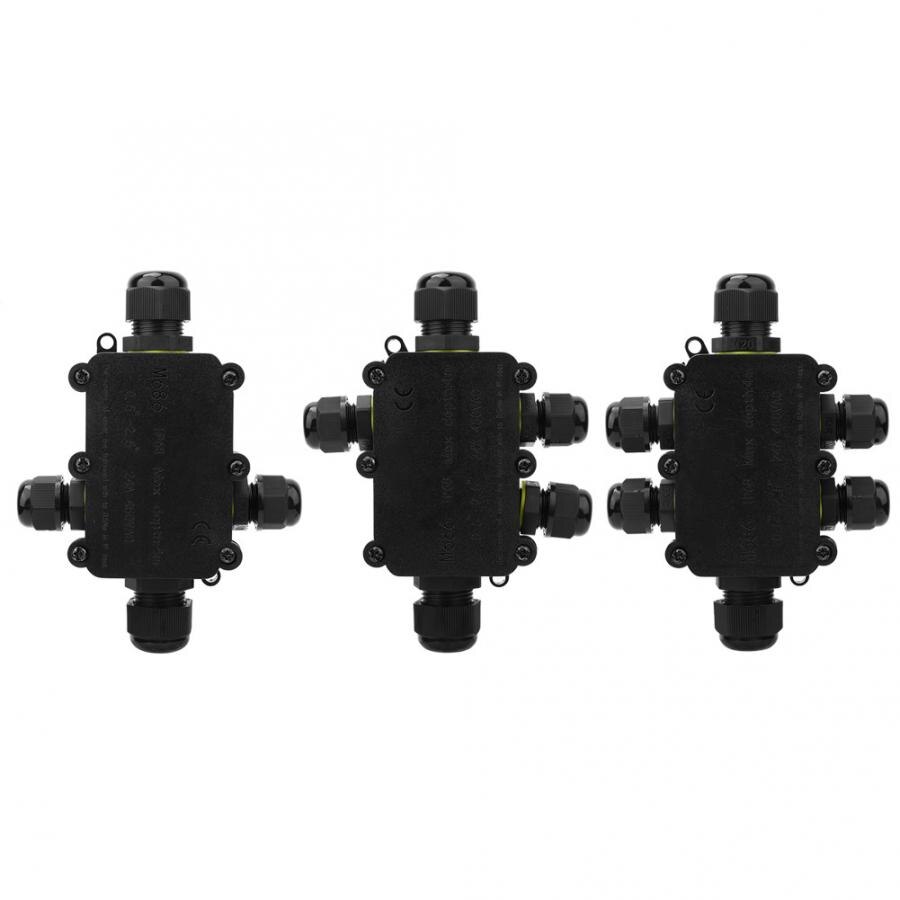 IP68 Plastic Junction Box 4m Underwater Connection Wiring Box T100 450VAC 24A UL94V-2