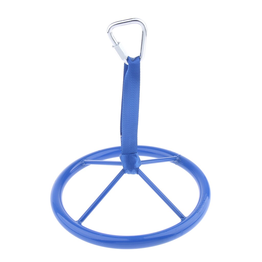 Kinderen Outdoor Play Sport Apparatuur Kinderen Ninja Wiel Met Veiligheid Karabijnhaak, 10.63X10.63 Inch