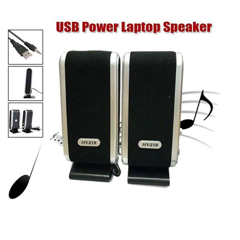 2 Pcs Usb Power Computer Speakers Stereo 3.5Mm Met Jack Oor Voor Desktop Pc Laptop Stereo Sound Music Player voor Tv Computer