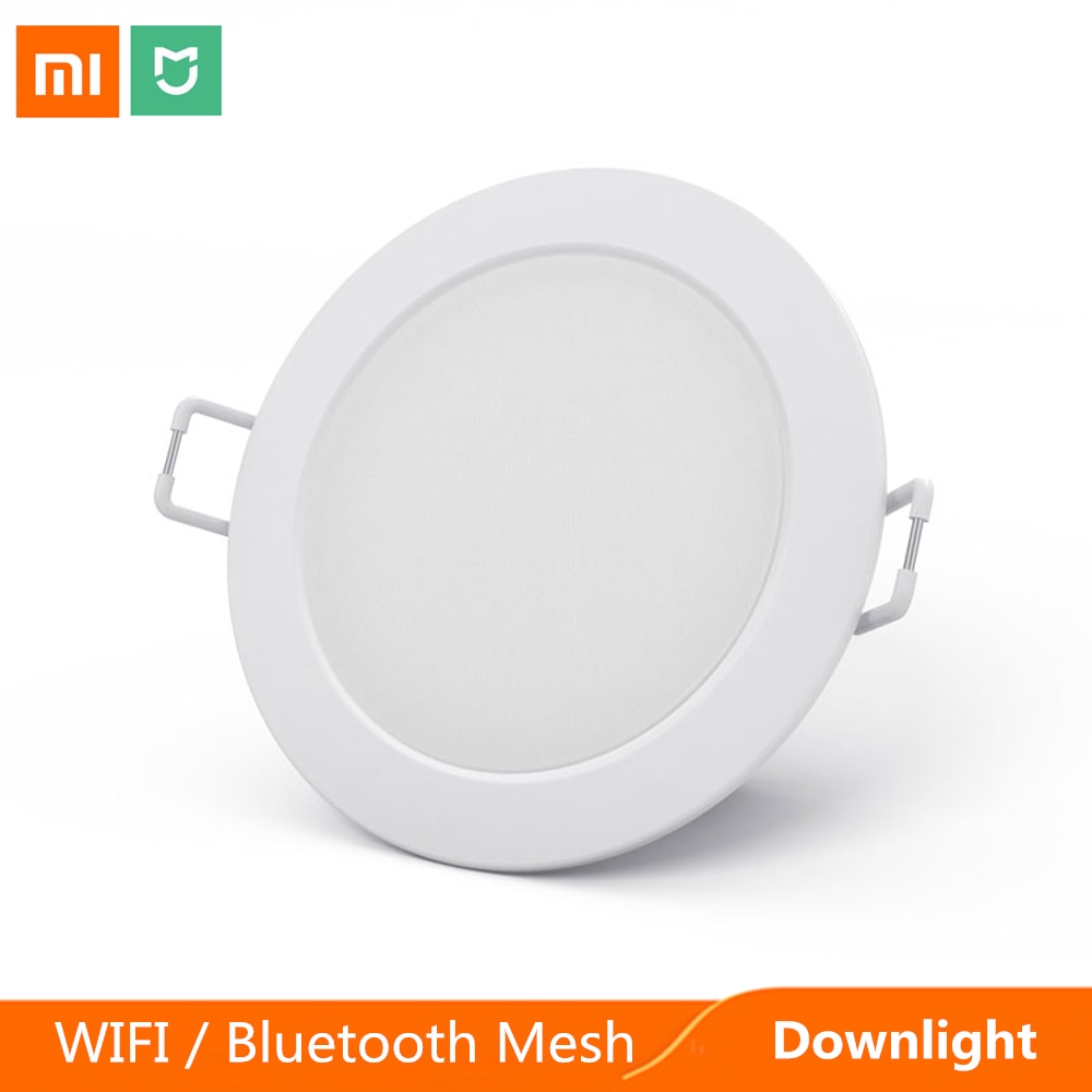 Xiaomi Mijia – spot lumineux LED intelligent, wi-fi/Bluetooth, maille, télécommande avec application Compatible Mi home, blanc