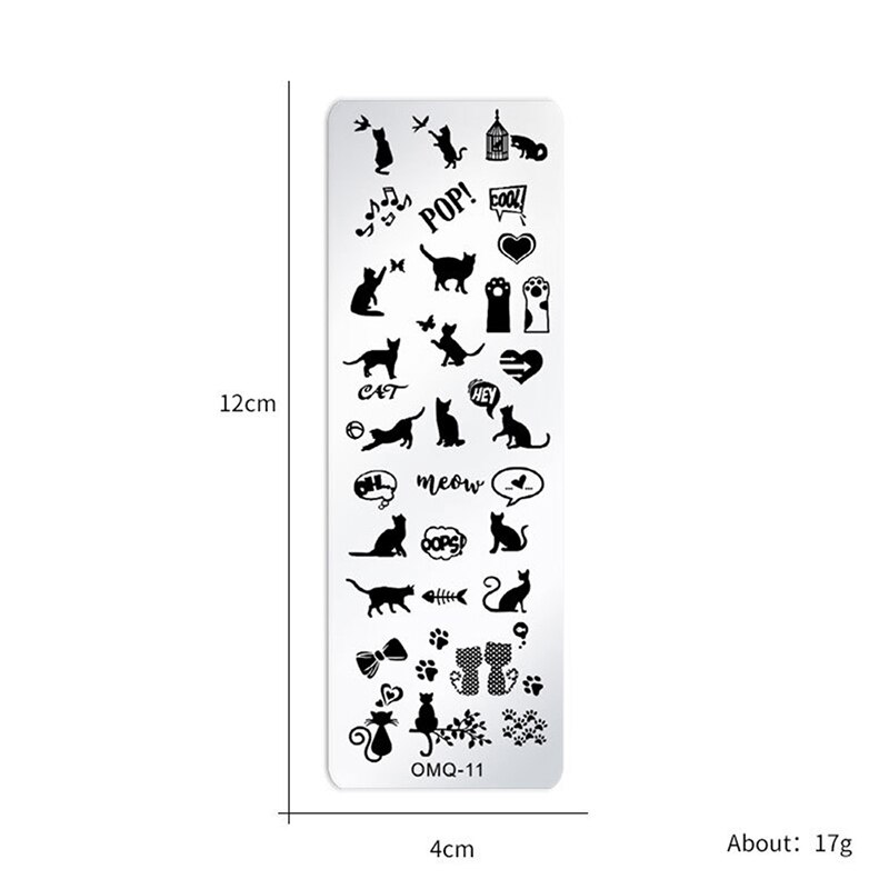 Noël ongles estampage plaques ligne photos ongle Art plaque ongles impression modèle