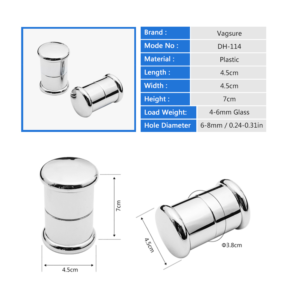 Vagsure 2 Teile/los Kunststoff Galvani Einzigen See Runde bilden Schiebe Knopf Tür Griff Für Möbel Duschkabine Zubehör