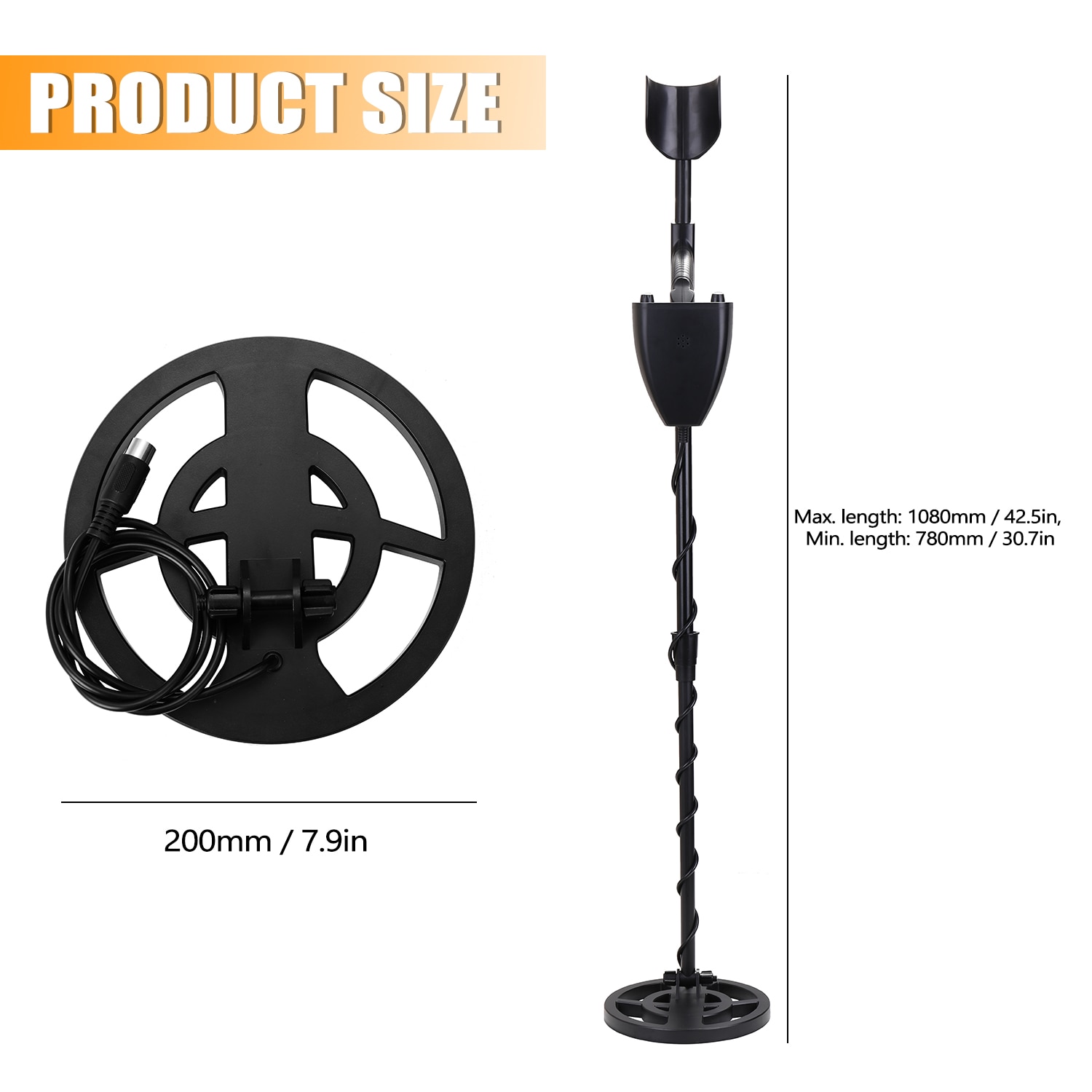 GTX5030 Portable Metal Detector Underground Depth Metal Gold Detecting Tools Wiring Treasure Finder Gold Digger Detector