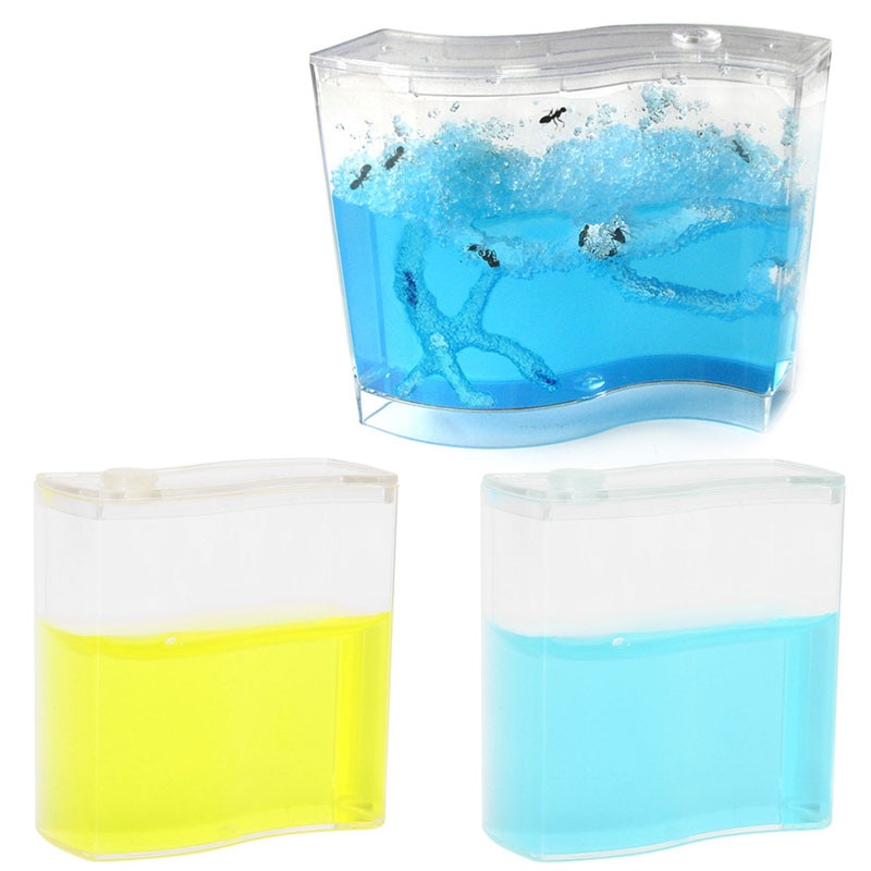 Laberinto de Gel para granja de hormigas, taller de trabajo, pegamento educativo, hábitat vivo, juguete de alimentación para niños