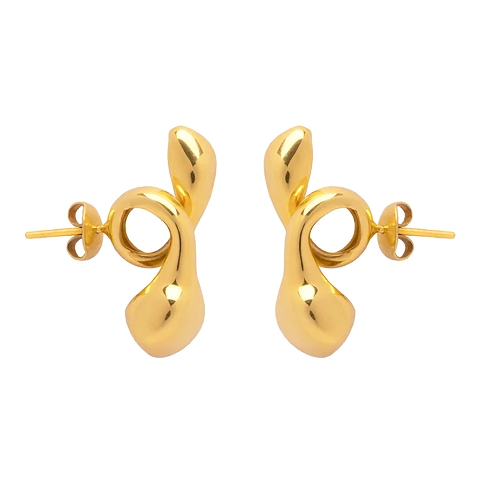 2020 di modo di Orecchini con Perno per Airpods pro Auricolare Autunno Antiscivolo di Protezione corno Orecchino Boho Orecchio cingolato dell'involucro Orecchino Della Boemia: Oro-colore