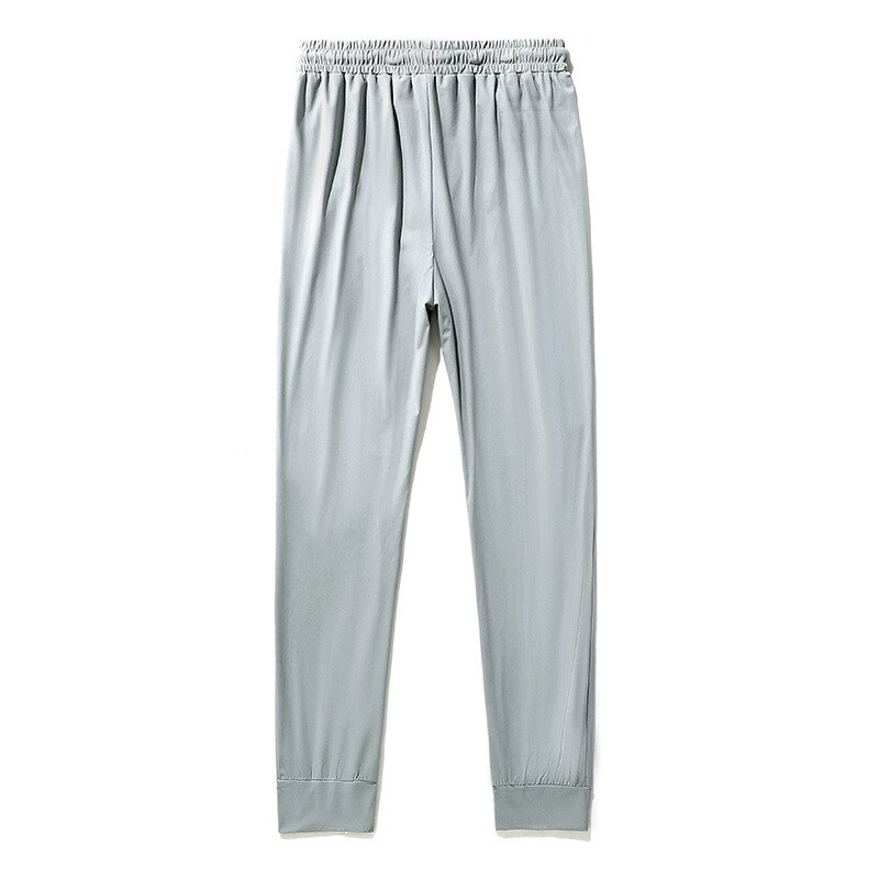 M-8XL Mannen Sport Broek Ice Cool Gym Ademende Lichtgewicht Sneldrogende Broek Mannen Lange Broek Mannelijke Zwarte Broek Running broek
