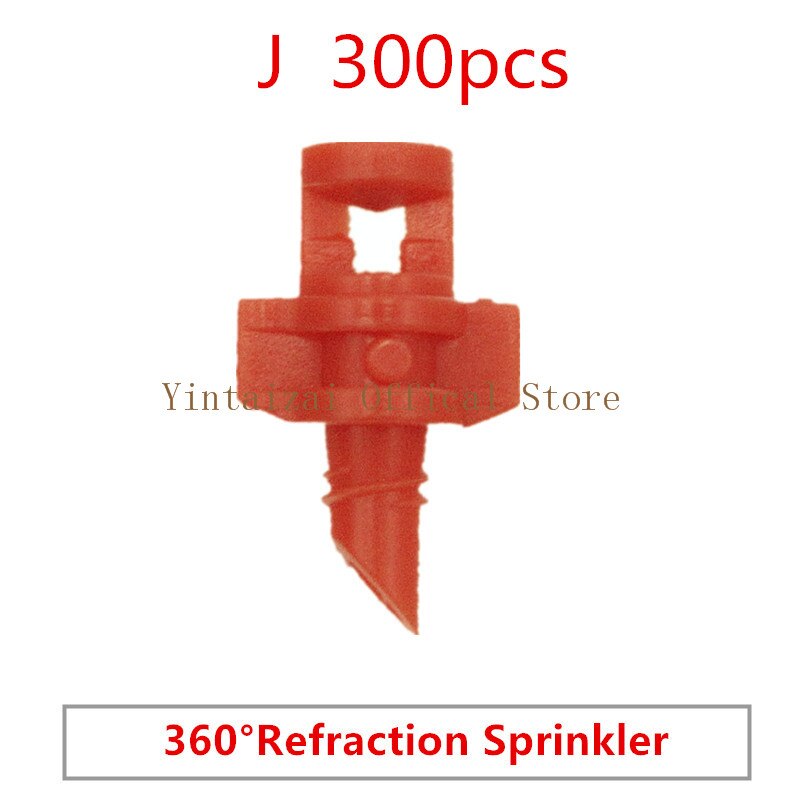 Fruit Tree Orchard Dripper Automatic Watering Device Atomized Micro Nozzle Sprinkler Irrigation Drip Irrigation Pipe Equipment: J  300pcs