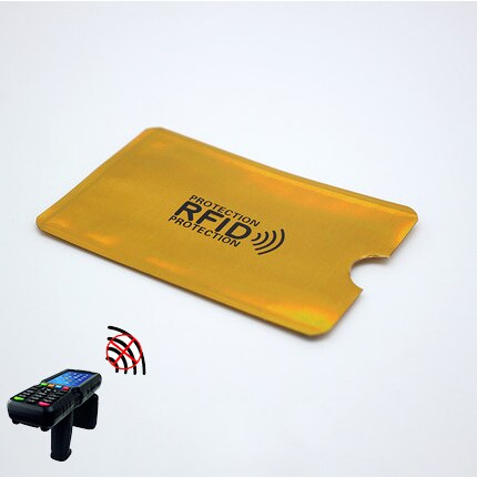 5pc Anti Rfid Wallet Blocking Reader Lock Card Holder Id Bank Card Case Protection Aluminium Metal Smart Anti-theft Credit Cards: 1