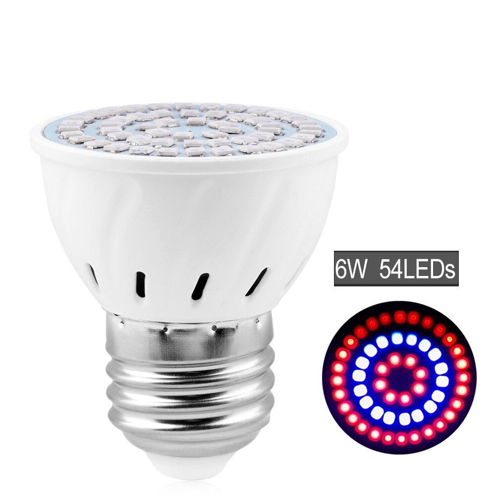 E27 200 500 800Leds Wide Spectrum LED Grow Lights LED Horticulture Grow Light for Garden Flowering Plant and Hydroponics System: 54LEDS