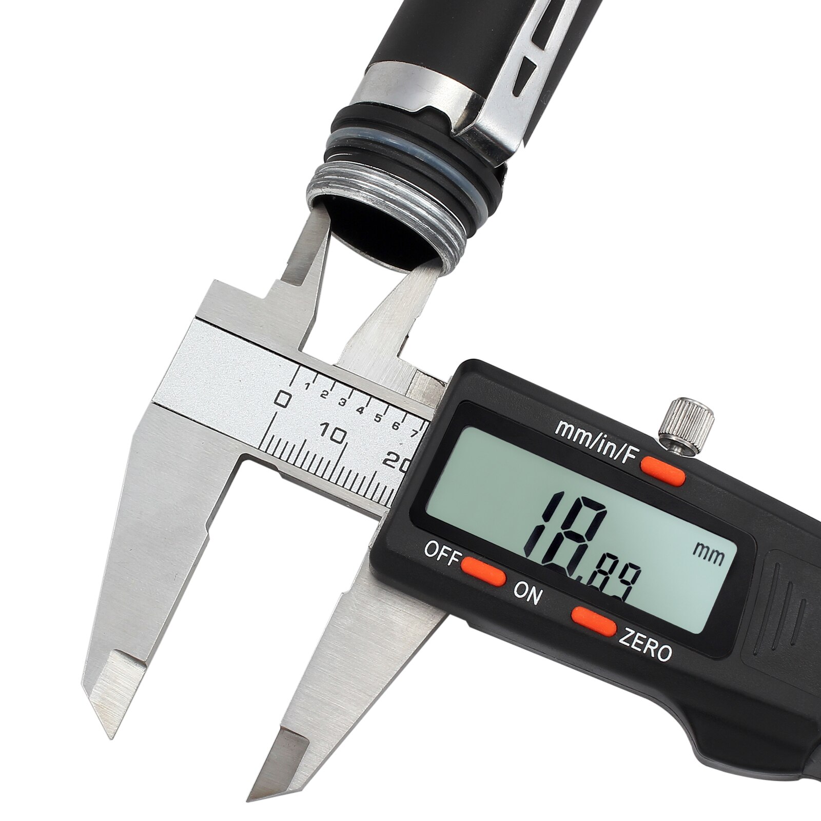 Neoteck Digital Vernier Caliper Feeler Gauge 150mm/6Inch Stainless Steel Electronic Caliper Fractions/Inch/Metric Measuring Tool