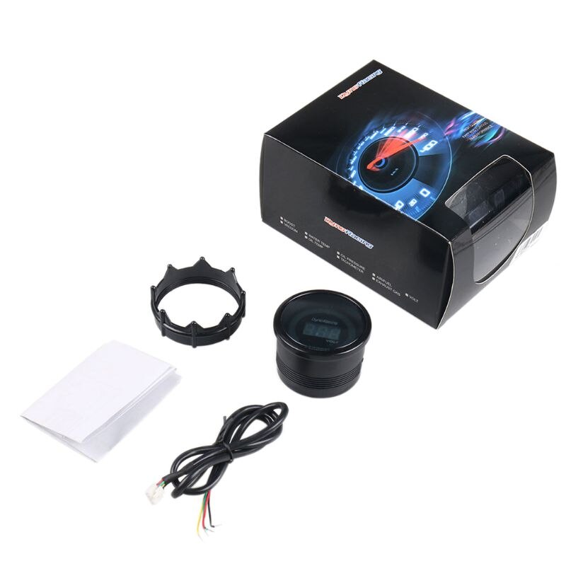 2 '' 52mm led digital varvräknare mätare 0-10000 rpm 12v bil automatisk varvräknare mätare