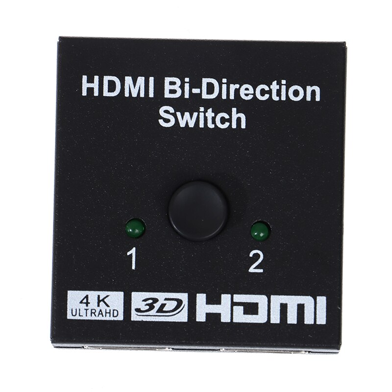 4K Hdmi Switch 2 Poorten Bi-Directionele 1X2/2X1 Hdmi Switcher Splitter Ondersteunt ultra Hd 4K 1080P 3D Hdr Hdcp