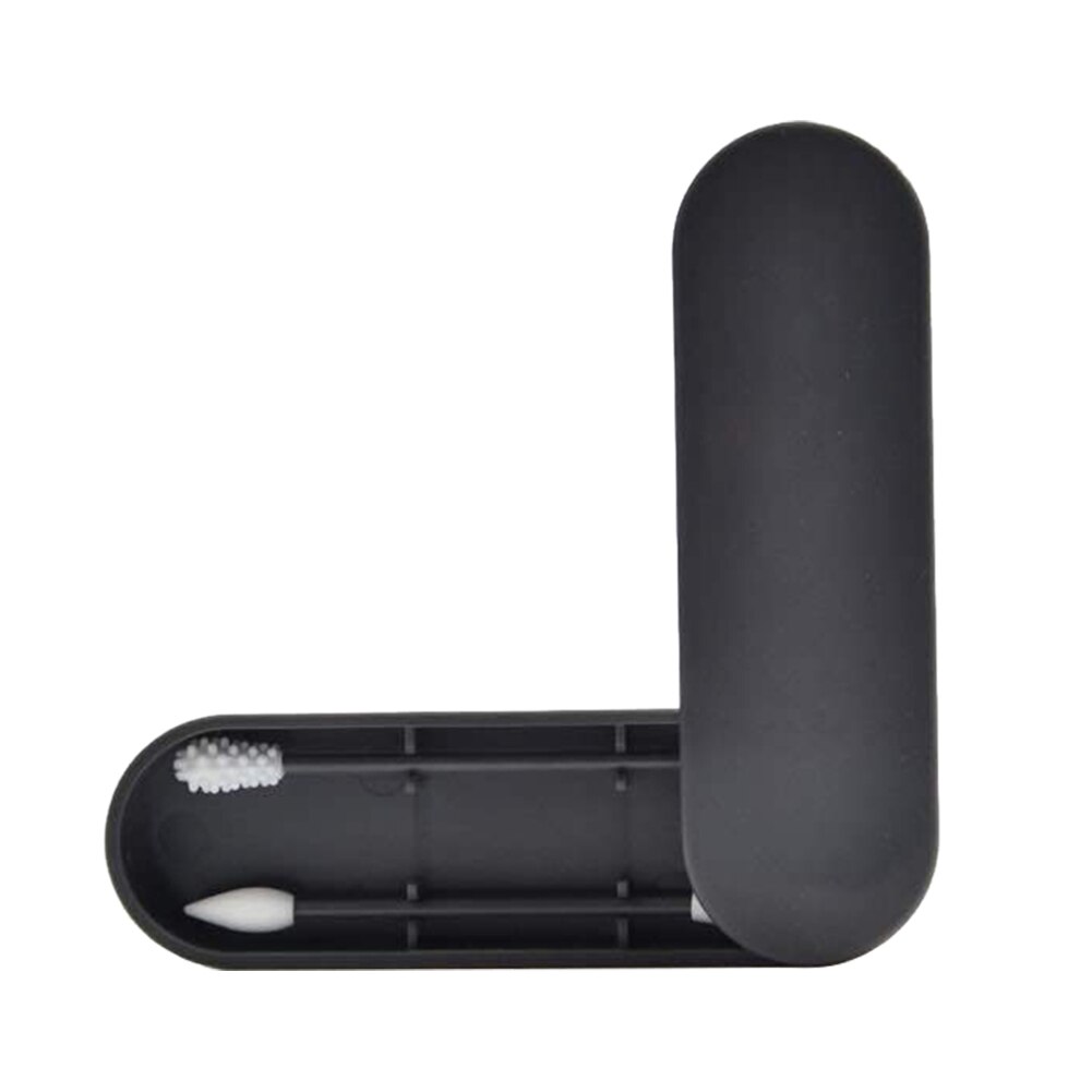 Reusable Cotton Swab Washable Safety Silicone Cotton Bud Ear Cleaning Cotton Bud Pins Double Head Silicone Makeup Cotton Swabs: X2218-GY