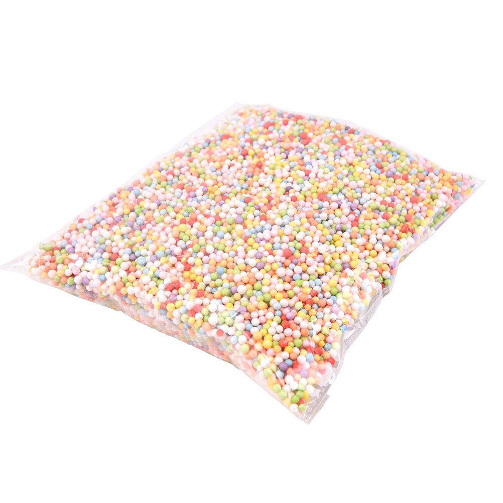 Mini billes en mousse plastique polystyrène | 1 bouteille, Mini billes de perles, bricolage, couleurs assorties, pour décorer les fournitures d'événements et fêtes, décoration: Mix