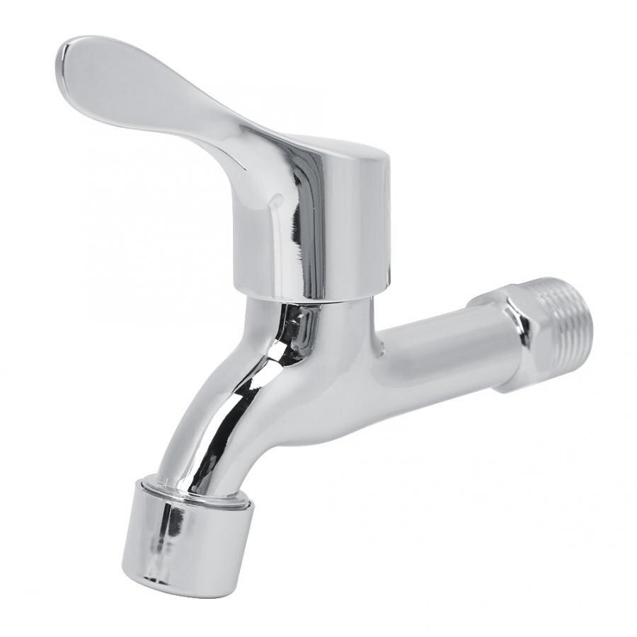 G1/2in Zinklegering Mooie Chrome Plated Huishoudelijke Kraan Water Tap Voor Thuis Badkamer Keuken