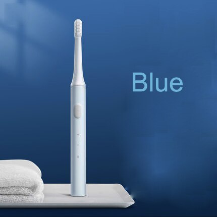 Xiaomi T100 Toothbrush Teeth Brush Heads Mijia T100 Electric Oral Deep Cleaning sonicare Toothbrush Two-speed Oral Cleaning: 1 PCS Blue