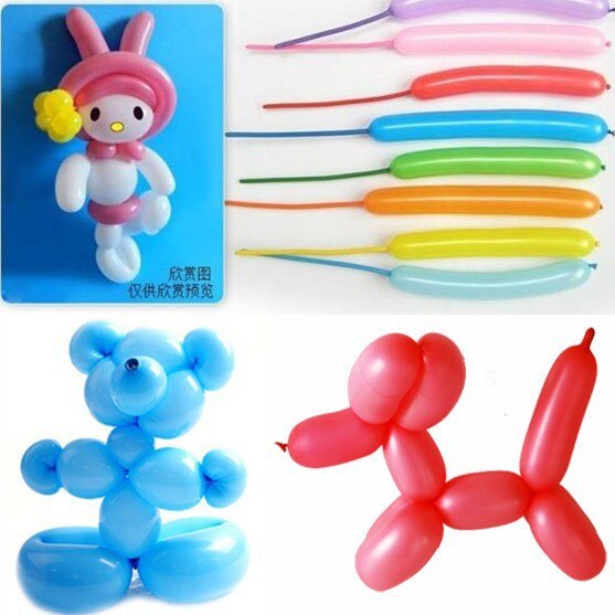 30CM 200pcs/lot Mix-color Wedding Birthday Party Decoration Assorted Latex Magical Long Balloon