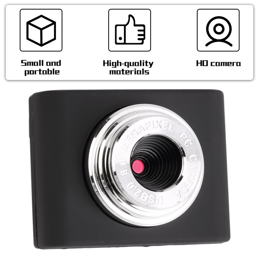 USB 30M Mega Pixel Webcam Digital Video Camera Web Cam For PC Laptop Notebook Computer Clip-on Camera Black
