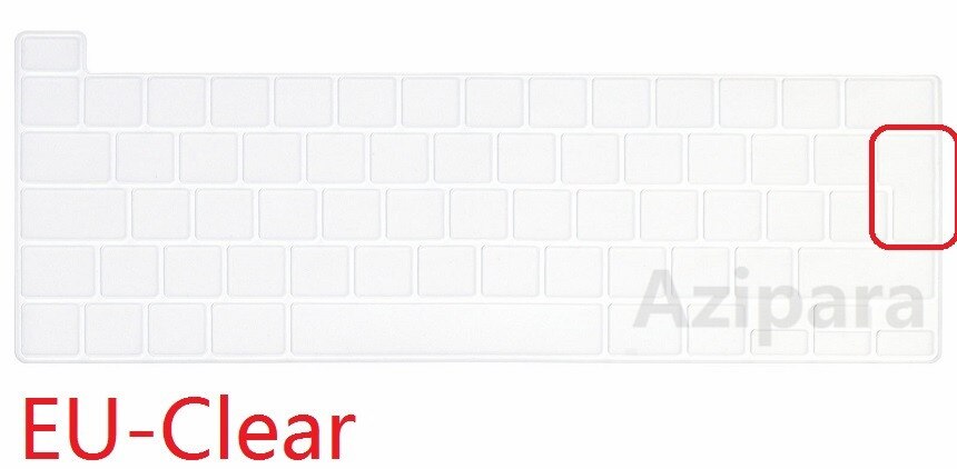 Soft Skin for Macbook Pro 13 M1 Chip A2338 Spanish EU US Keyboard Cover Silicon for Macbook Pro Spanish Keyboard Film: Blue