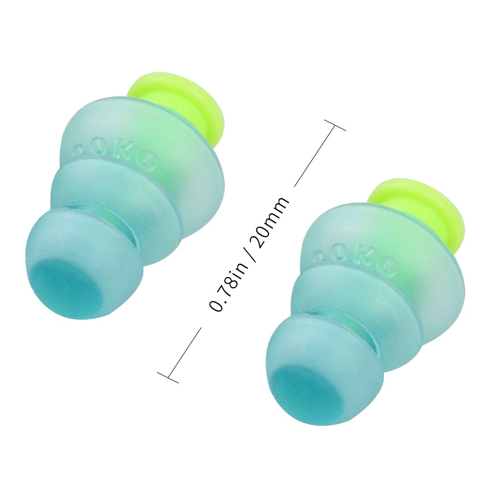 1 Pair Waterproof Swimming Silicone Swim Earplugs for Adult Swimmers Children Diving Soft -Noise Ear Buds Plug Accessories