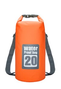 5L 10L 15L 20L Outdoor Waterproof Dry Bag Backpack Sack Storage Trekking Rafting Sports Kayaking Canoe Swimming Bag Travel Kits: Orange 20L