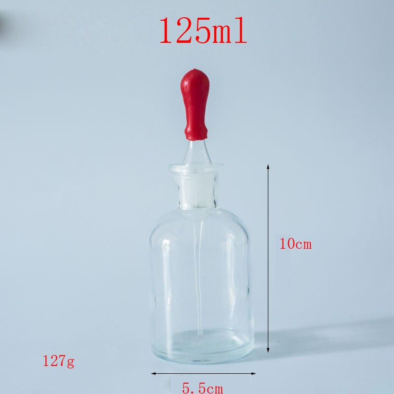 Transparent Glass Dropper,Brown Glass Bottle with Dripper,Chemical Equipment,30/60/125 Ml,Perfume Essential Oil Bottle