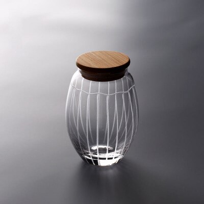 WIZAMONY Borosilicate Glass Tea Caddy Tea Jar Canister Portable Travel Storage Bottles Sealed Tank Jar Food Candy Jar