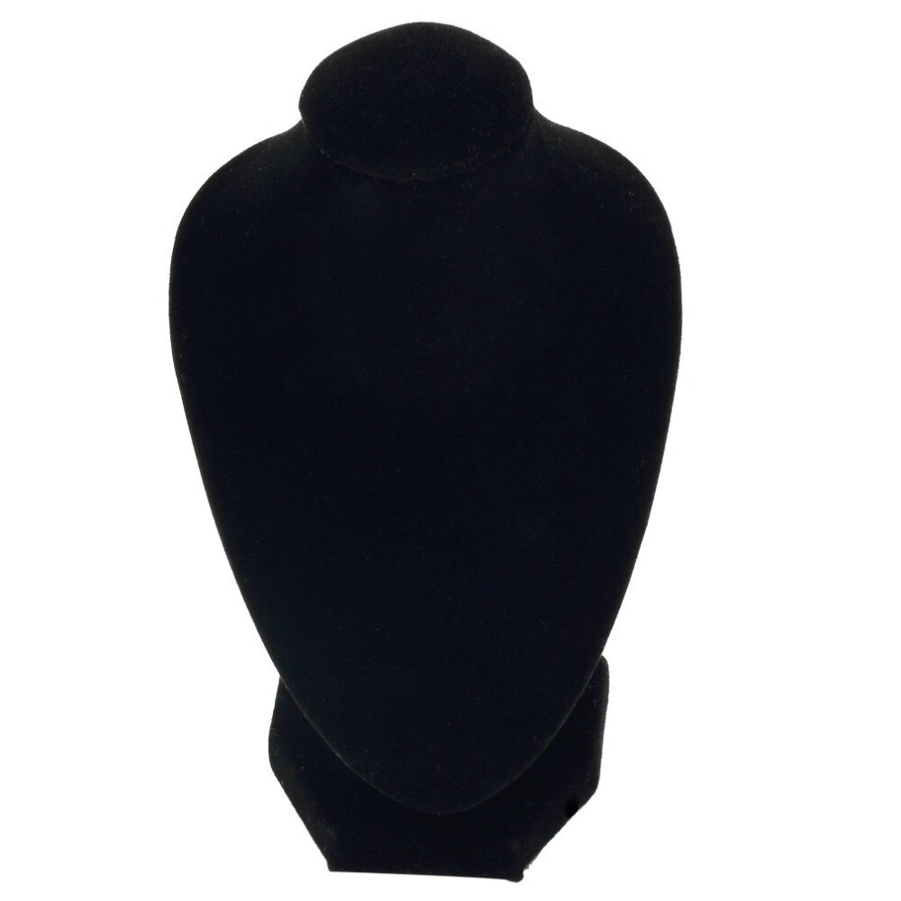 1Pcs 10*15Cm Vrouwen Lady Girl Zwart Fluwelen Lichaam Ketting Display Voetstuk Sieraden Ketting Houder Buste