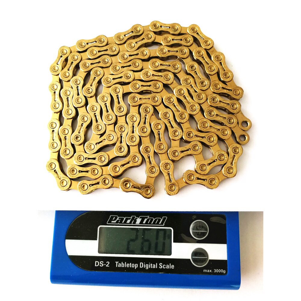 YBN 11 Speed Chain Bicycle Half Hollow 10 Speed Chain Golden Mountain Road Bike 11 Variable Ultralight Boxed For Shimano/SRAM