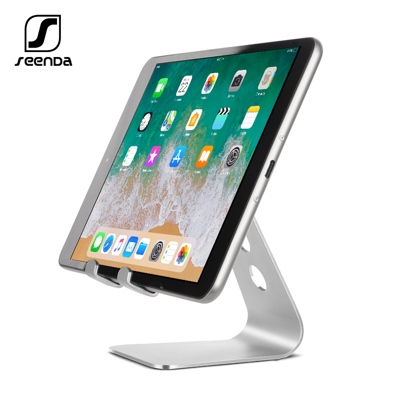 Seenda universal-tablet-ständer aus aluminiumlegierung, schreibtischhalterung für telefonladestation, halterung für iphone, metallständer für ipad