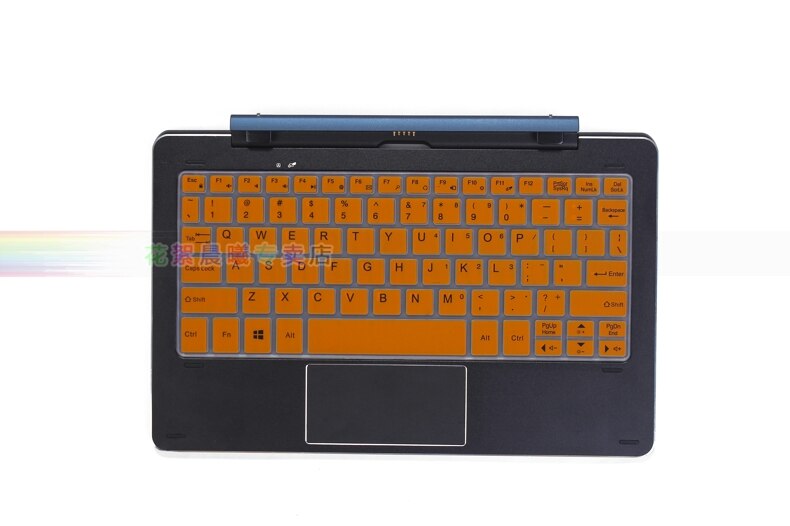 For Cube iWork 10 Windows 10+Android 5.1 Flagship Silicone laptop keyboard protector cover CDK-05 skin For Cube iwork10 10.1inch: orange