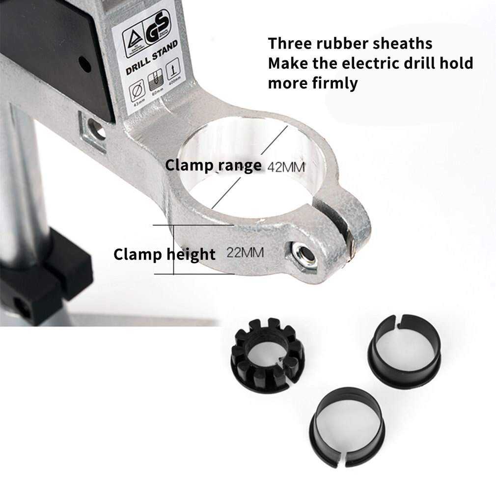 Aluminum Alloy Bench Drill Stand Electric Drill Base Frame Drill Holding Holder Bracket Drilling Guide For Woodworking