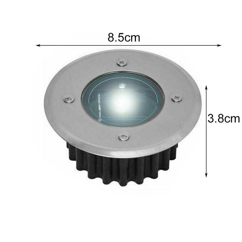 Solar Energy Deck Light Waterproof Led Light Garden Underground Ip44 Outdoor Buried Garden Path Spot Recessed Inground Lighting