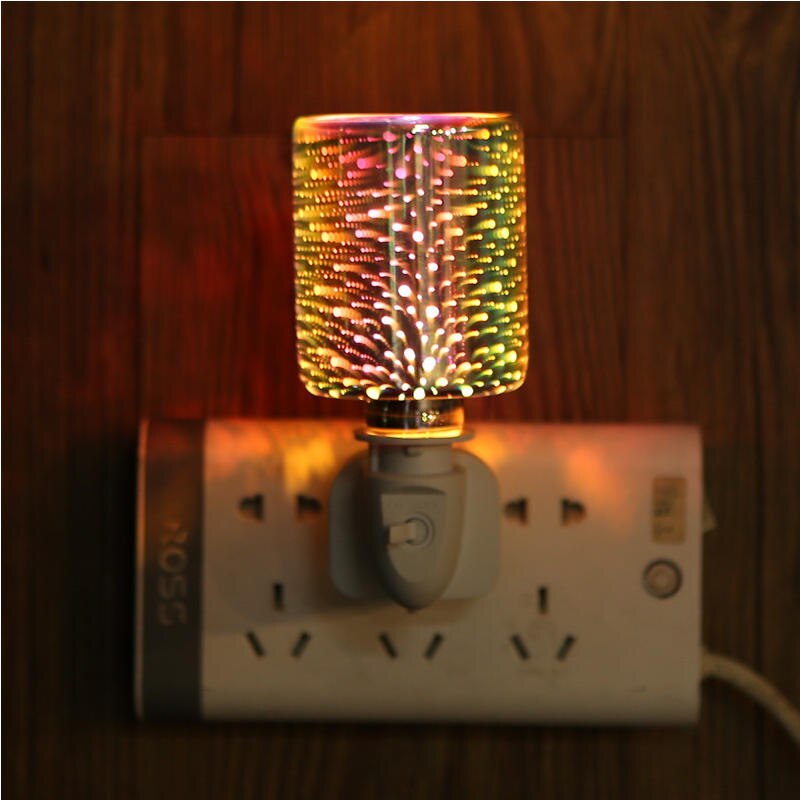 Mosaic Electric Plug In Led Aroma Diffuser Lamp Wax Melt Oil Burner Wax Warmers Bedroom Bathroom Home Fragrances Home Decor