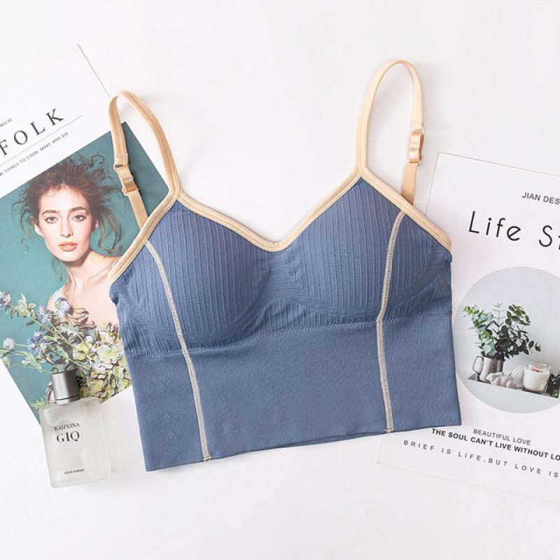 SVOKOR Seamless Bra Sexy U-Shaped Back Tube Top Cotton Bralette Bra Wireless Women Lingerie Brassiere Fitness Underwear