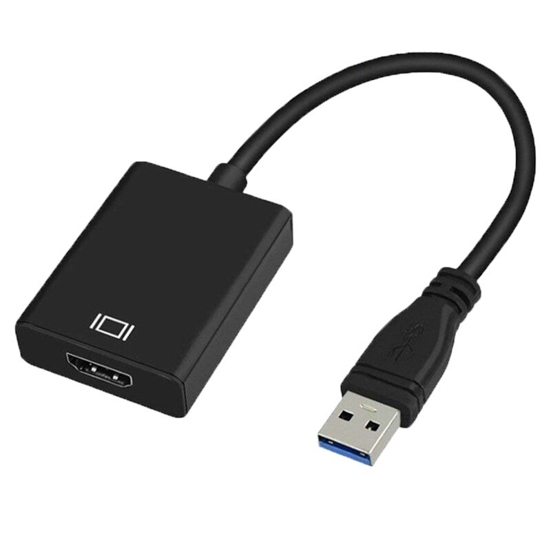 USB to HDMI Adapter,USB 3.0 to HDMI HD 1080P Video Audio Image Converter Support Laptop PC Projector HDTV TV