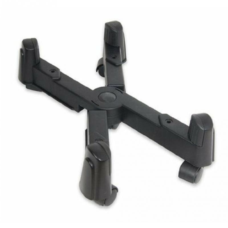 Suporte de caso rodas antiderrapantes rolo rodízios para computador desktop acessório abs casa: Black