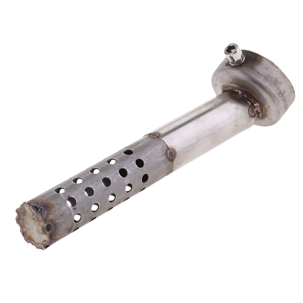 2x O.D. 48mm Motorbike Exhaust Muffler Can Angled Baffles DB Killer Silencer